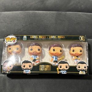 LIONEL MESSI Funko Pop Gold Edition Soccer Star Set